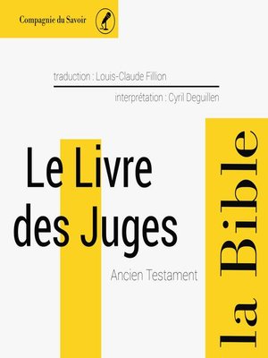 cover image of Le livre des Juges